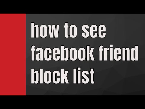 how to see facebook block list friend #facebook #blocklist #ytshorts #facebook #2023