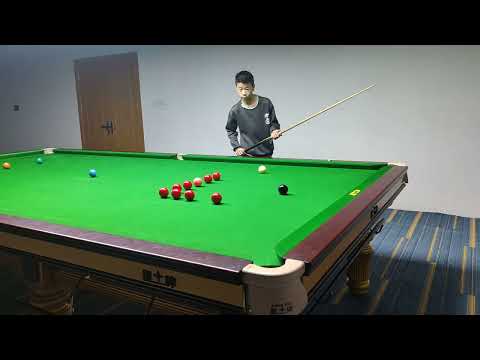 My 14 year old student Zhou Jinhao having a 147 doing the Neil Robertson Box routine