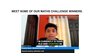 Meet some of our Maths Challenge winners.
