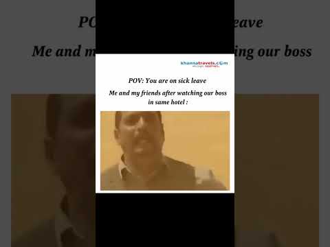 POV: You are on Sick Leave #reels #memes #short #reelsvideo #nanapatekarcomedy #welcome #welcomeback