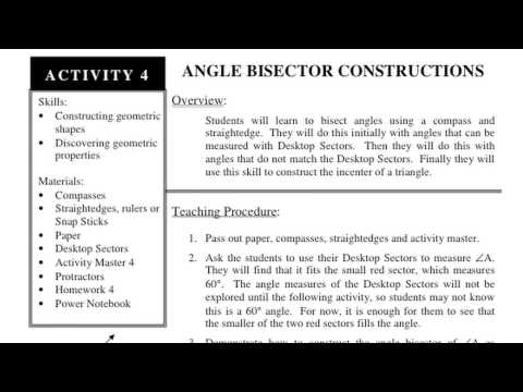 Geometry Teacher's Guide for hands-on learning