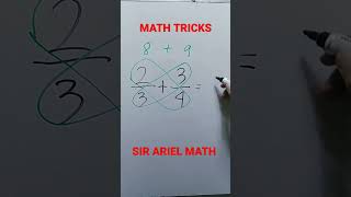 MATH TRICKS FRACTION #shorts #maths #mathematics #mathtricks #mathmagictricks #mathmagic