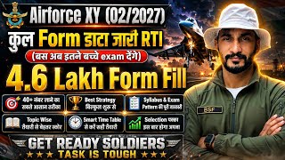 Airforce XY (02/2027) Form Date Out? 🔥 RTI Update | 4.6 Lakh Form Fill | Exam Pattern, Strategy 
