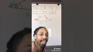Finding missing angles in right triangles using inverse trig. #mathhelp #mathtutorial #trigonometry