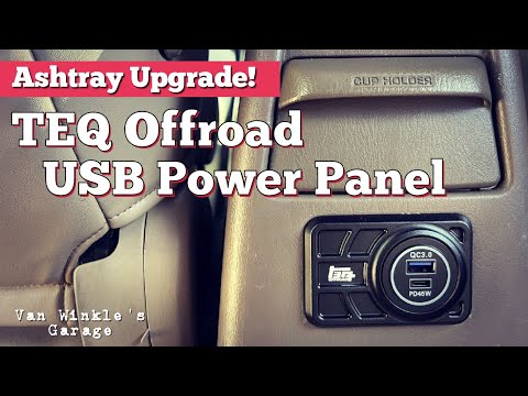 USB Power Panel Upgrade - TEQ Offroad - 3rd Gen 4Runner | Ashtray Replacement 