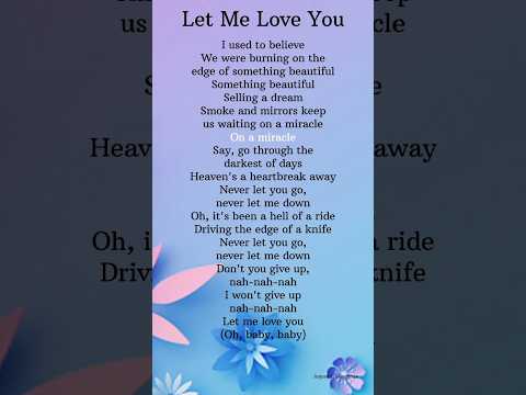 DJ Snake (ft.Justin Bieber) - Let Me Love You Lyrics #shorts