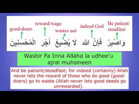 #008 Quranic Aya about Sabr