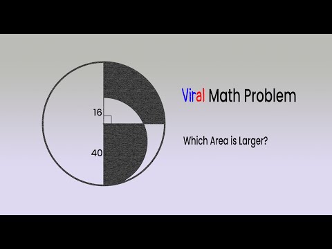 Which Shaded Area is larger? | Important geometry tricks you should know.