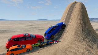 🌋 BIG & SMALL CARS vs GIANT BULGE #7 🚀💥 | BeamNG.drive Crash Challenge | Impala BeamNG