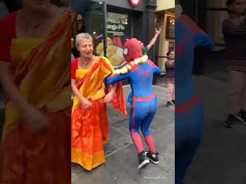 even Spider-Man 🕷️ can chant #harekrishna maha mantra #shorts