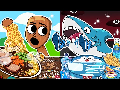Italian Brainrot Mukbang ASMR 🍤24h Convenience Store Challenge | Tastytoon