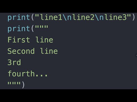 New Lines in Strings in Python - Exercise 9