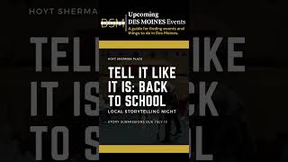 Tell It Like It Is: Back to School | #desmoinesevents