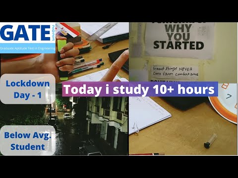 Today i study 10+ hours || try to crack gate 2023 exam in 6 months||start from zero