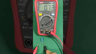 How to test capacitors using multimeter #shorts #diy #how #electronic #project #viral #creative