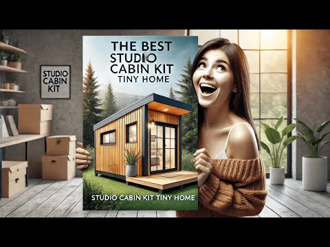 🏡 Generic Prefab Tiny Home, 1 Bedroom, Foldable Cabin Kit | Best Studio Cabin Kit Tiny Home 🏠