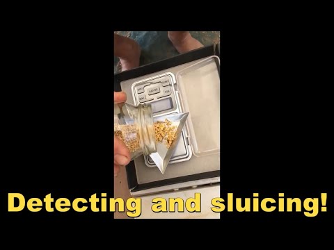 Small Scale Gold Mining, Sluicing the Nugget patch!
