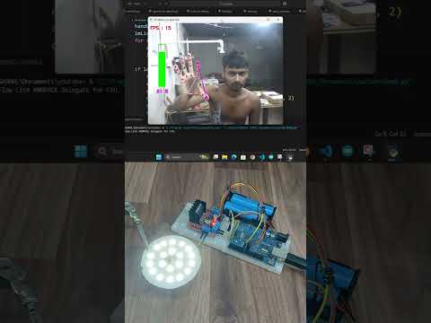 python opencv project with arduino! #python #opencv #arduino #electronic #engineering #shorts