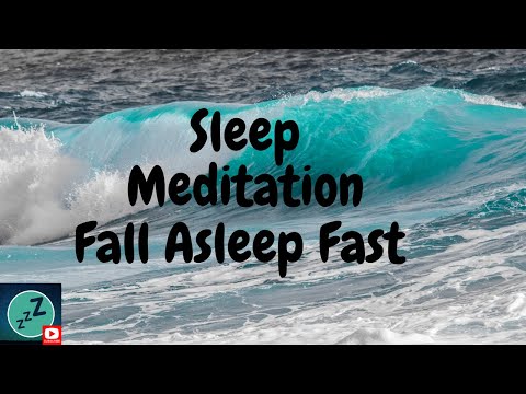 SLEEP MEDITATION INSOMNIA RELIEF / Relax Fall asleep fast / OCEAN WAVES CRASHING / Relieve Insomnia