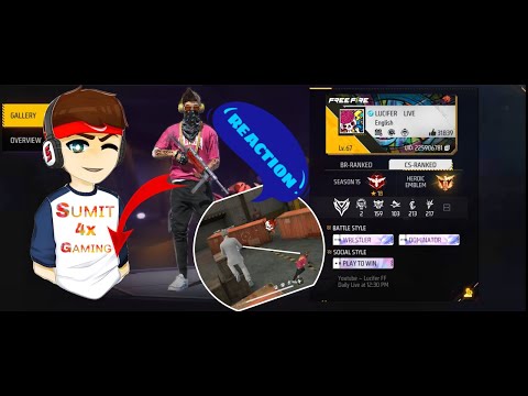 😱@luciferff9782 REACTION ON ME IN LIVE😱 #freefire #grenafreefire @luciferff9782 vs@sumit4x 😍