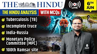 The Hindu Analysis | 6th June 2026 | The Hindu Newspaper  - Practice Questions | Prashant Sir