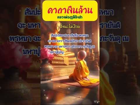 เงินล้านหลวงพ่อฤาษีลิงดำ #คาถาเรียกทรัพย์ #โชคลาภ #ตัวเลขมงคล#หลวงพ่อฤๅษีลิงดำ #เปิดทรัพย์