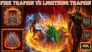 Fire vs Lightning Trapsin – Which Build Is Best for Killing Ubers Fast in Diablo 2 Resurrected?