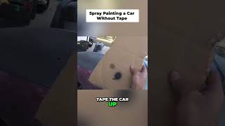 DIY Spray Paint Car Hack: No Tape Needed! #shorts
