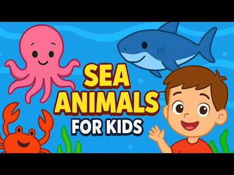 Sea Animals for Kids 🐬 | Ocean Facts & Animal Sounds