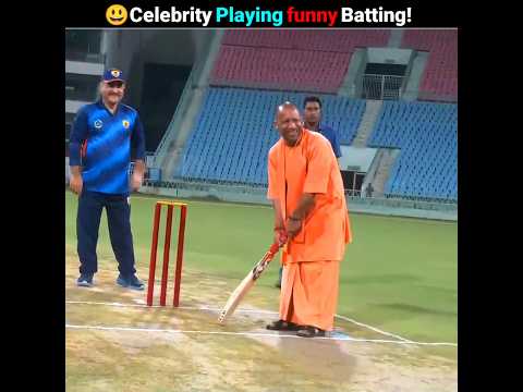 Celebrity Playing Funny Cricket..!! 😀