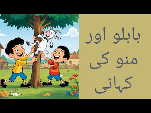 بابلو اور منو کی کہانی| bedtime story | Urdu story for children story for class 1 and 2 | g