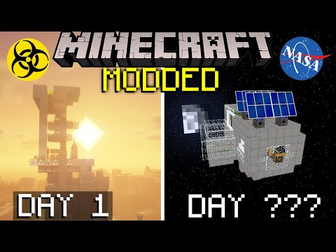 I Spent 100 Days to Escape to Outer Space in Minecraft... (FIRST VERSION)