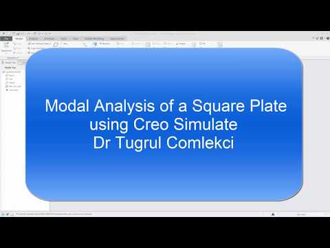 Modal Analysis of a Square Plate using Creo Simulate