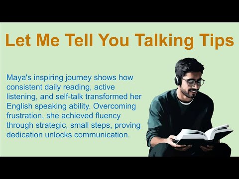 Let Me Tell You Talking Tips🔥 | Listen English | Basic English Story | English Audio Story