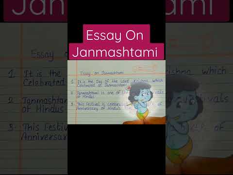 Essay On Janmashtami ❤️ #shorts #whattsappstatus