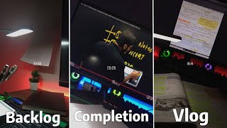 Backlog Completion Vlog || Study Vlog || Class 10th ||