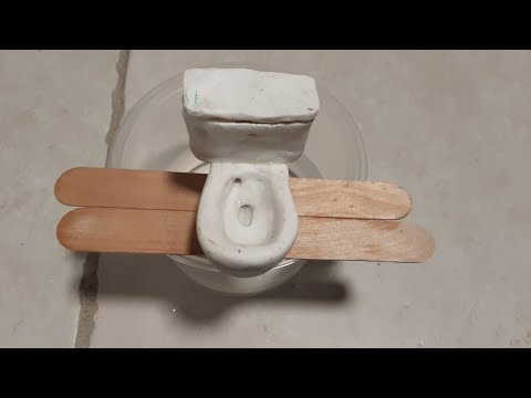 Miniature flush toilet