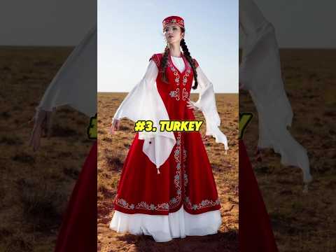 Top 10 Countries With Their National Dress #shorts #outfit #top10