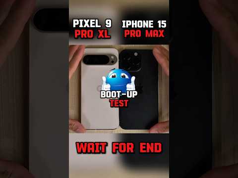 GOOGLE PIXEL 9 PRO XL VS IPHONE 15 PRO MAX BOOT-UP TEST 💀 #shorts #edit #viralvideo #iphone #usa