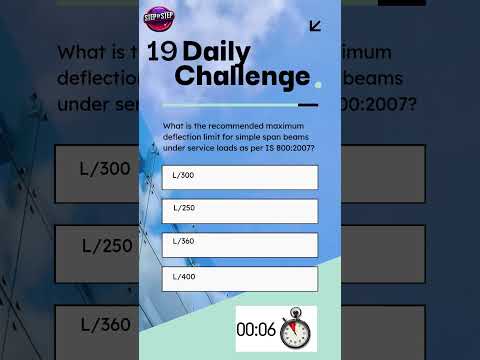 Quiz-19. Can You Answer This IS800 #steelstructure  #quiz ? #shorts #ytshorts #yotubeshorts