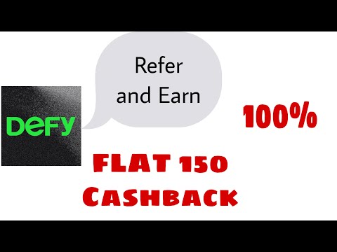 Defy app Refer and Earn Flat 150 cash back