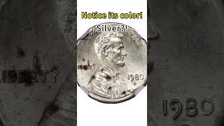 1980 penny worth $6300 2.5g! #coin #penny #coincollecting #treasurehunt #rarecoins