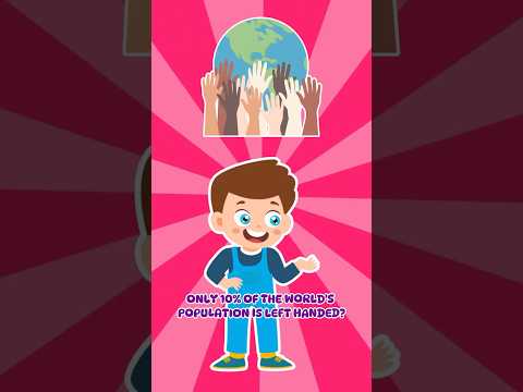 🧠 How many % humans are Left-Handed? 🤔 #funfacts #shortsforkids