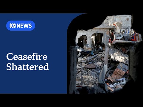 Israeli airstrikes the most devastating to hit Gaza since ceasefire | ABC NEWS