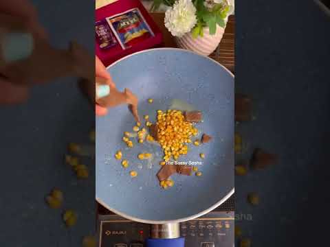 How to not make chocolate popcorn ?? #foodfacts #ytshorts  #chocolatepopcorn #popcorn