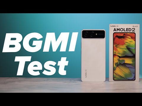 Lava Blaze AMOLED 2 5G BGMI Test with FPS Meter 🔥 Heating Test & Graphics Settings