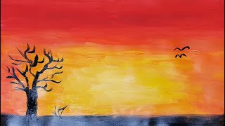 Acrilic Painting  🎨 LONEY BIRDS 🎨| How to Draw | Magic Paintings