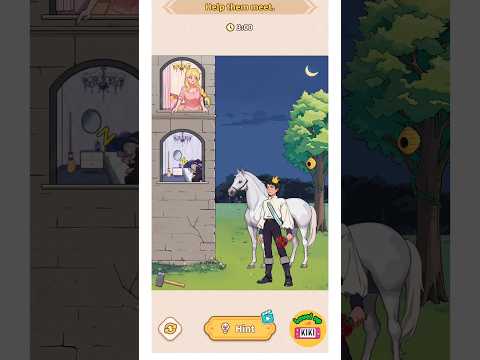 Brain Puzzle Tricky Quest | Level 32 Rapunzel - Help them meet #games #logicpuzzle #hardpuzzle