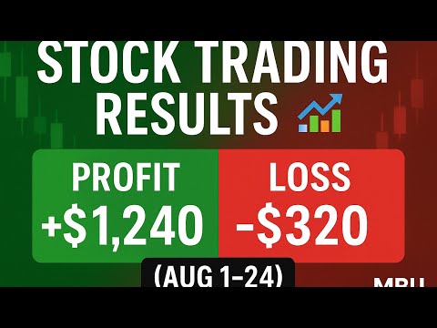 Stock Trading Results That Don’t Lie | Wins & Losses (Transparency) $1240 profit