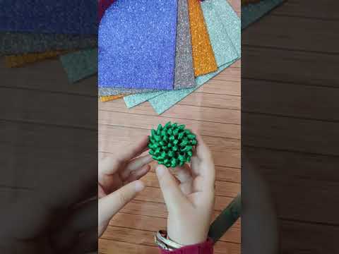 Glitter Sheet Flower #shorts #youtubeshorts #shortvideo #craft